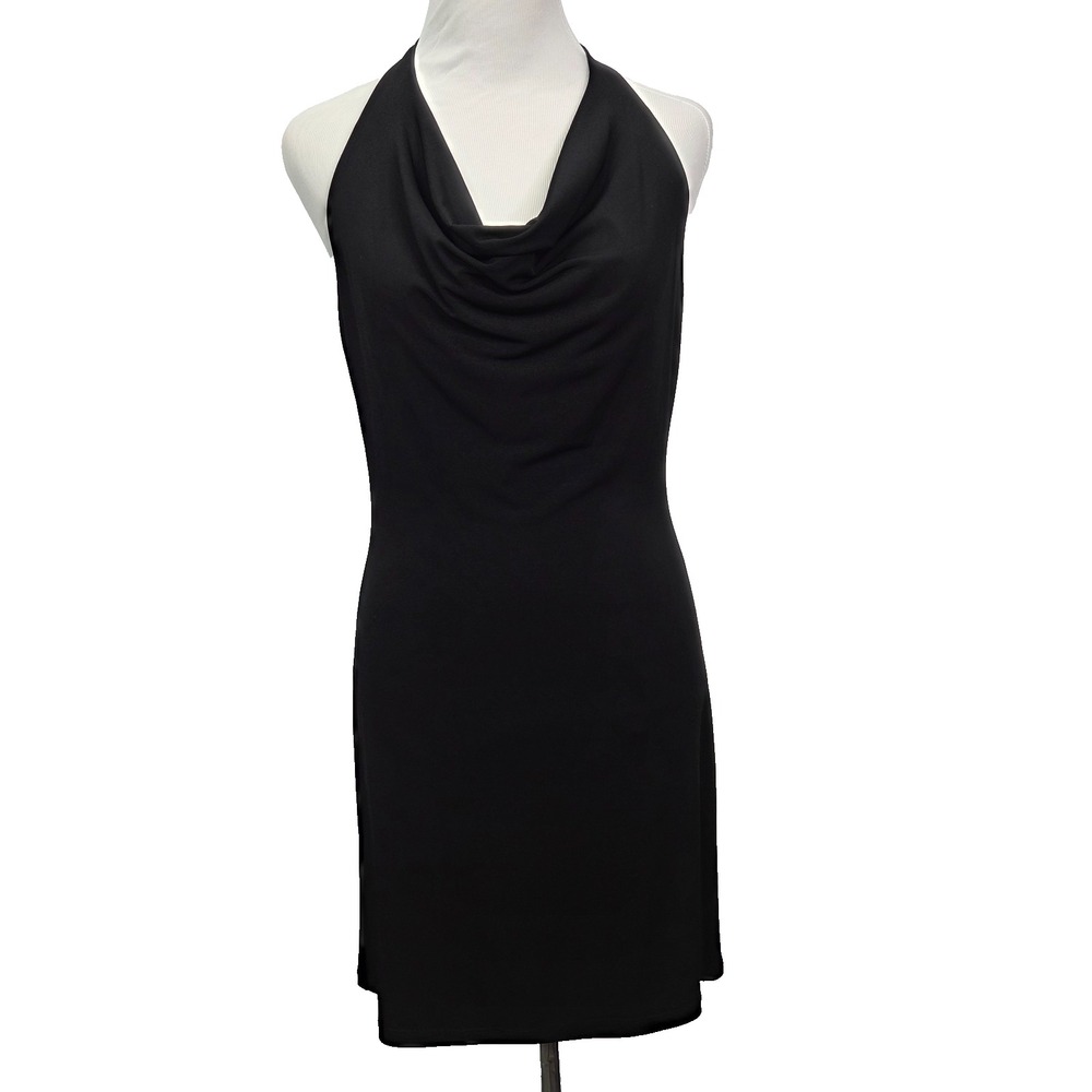 VTG Fredrick's Of Hollywood Mini Dress M Black Butterfly Whimsigoth Y2K Fairy - Picture 2 of 10